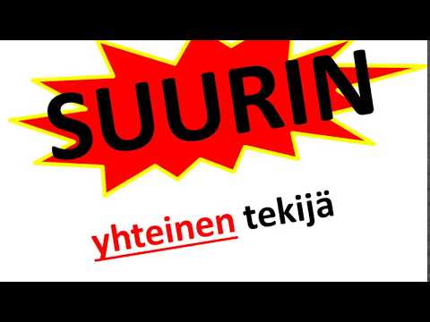 Video: Mikä on tekijä ja monikerta?