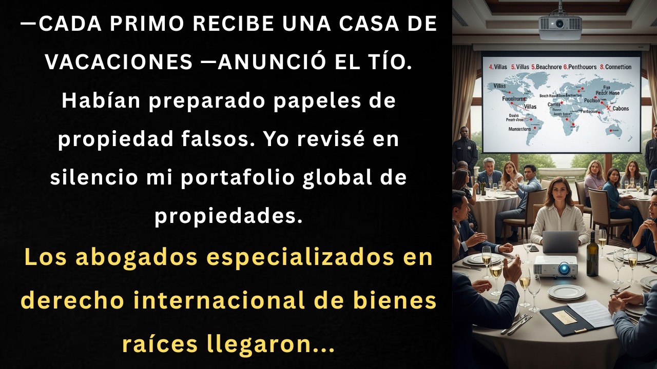 Durante la reunión familiar, repartieron mis propiedades — Mi empresa de holdings llamó a segurida