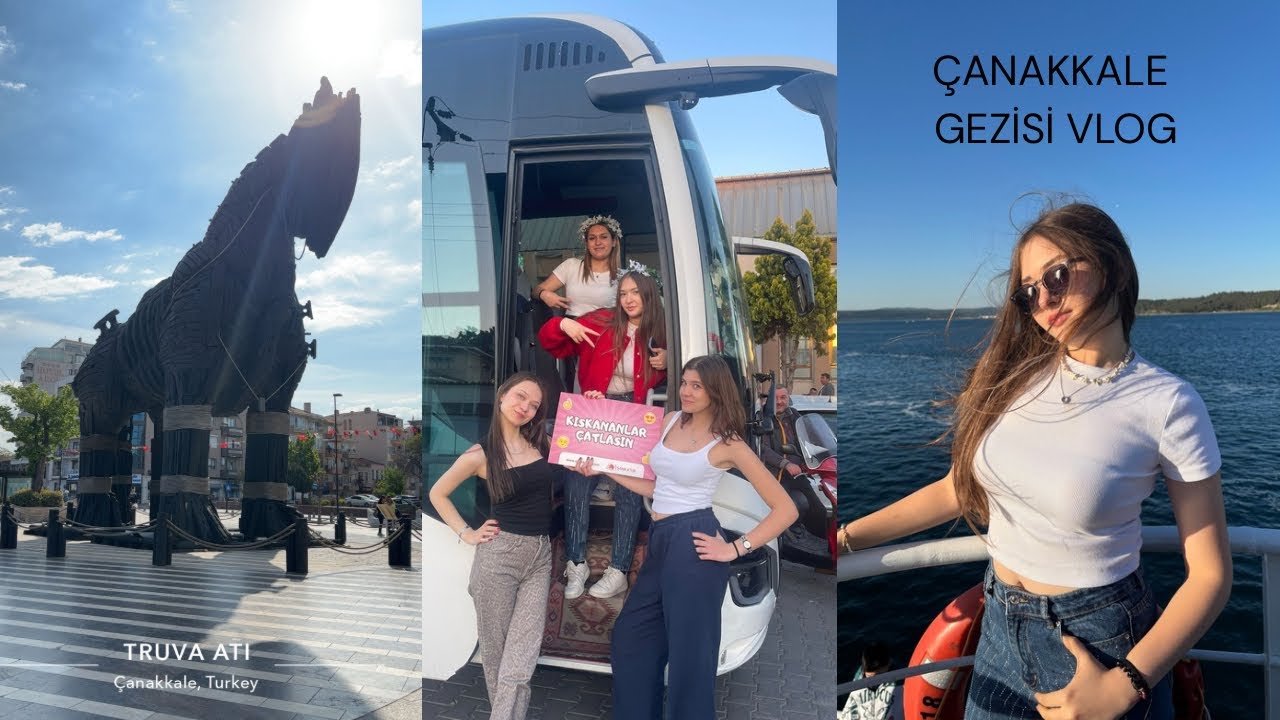 ÇANAKKALE GEZİSİ VLOG 🌊🪩💃| İNCİ YAZEL ÇINAR