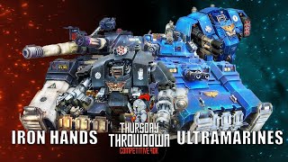 Iron Hands vs Ultramarines Space Marines Warhammer 40K Battle Report