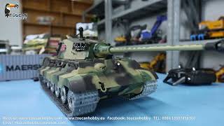 Henglong 1/16 7.0 tank, Leopard2A6 3889 and King Tiger 3888A can be upgraded for more functions.