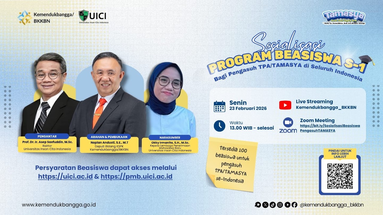 Sosialisasi Program Beasiswa Pengasuh TPA/TAMASYA