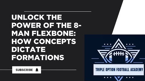 Unlock the Power of the 8-Man Flexbone: How CONCEPTS Dictate Formations