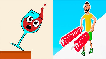 Spill It VS Stack Colors 2 - All Levels SpeedRun Gameplay Android iOS Ep1