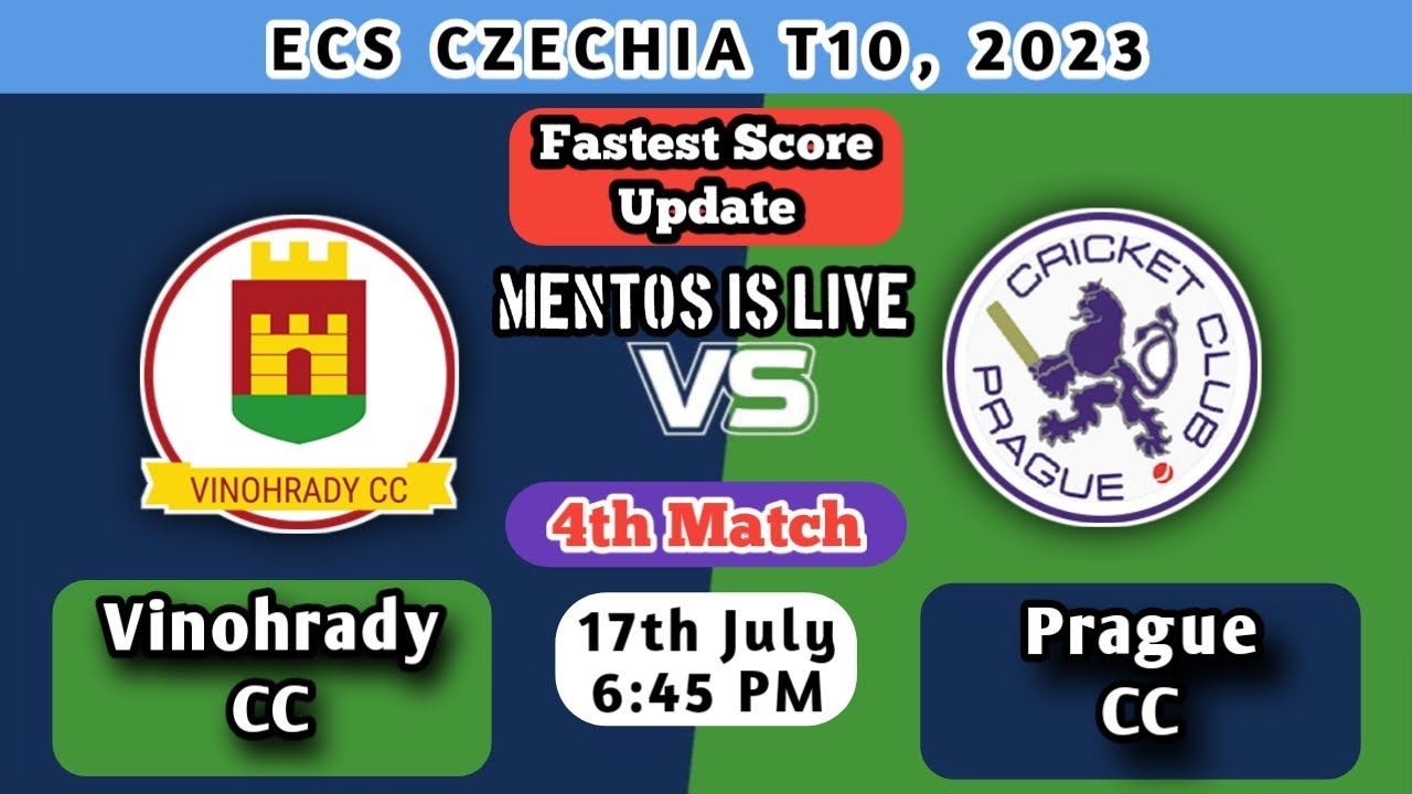 Vinohrady CC vs Prague CC Live 4th T10 Match ECS Czechia T10 Live
