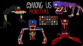 30+ MONSTERS !! AMONG US MONSTERS ADDON !! ALL AMONG US BECOME MONSTERS !! screenshot 3