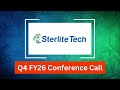 Sterlite Technologies Q4 FY26 Concall: Management on ₹7,309 Cr Order Book and US Tariff Relief