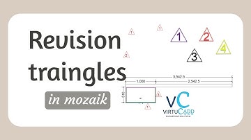MZ16 How to create revision traingle in Mozaik multiprints VIRTUCADD #mozaik #mozaikcabinets