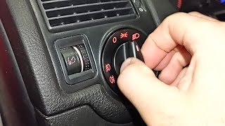 Volkswagen Golf mk4 headlight switch removal and install