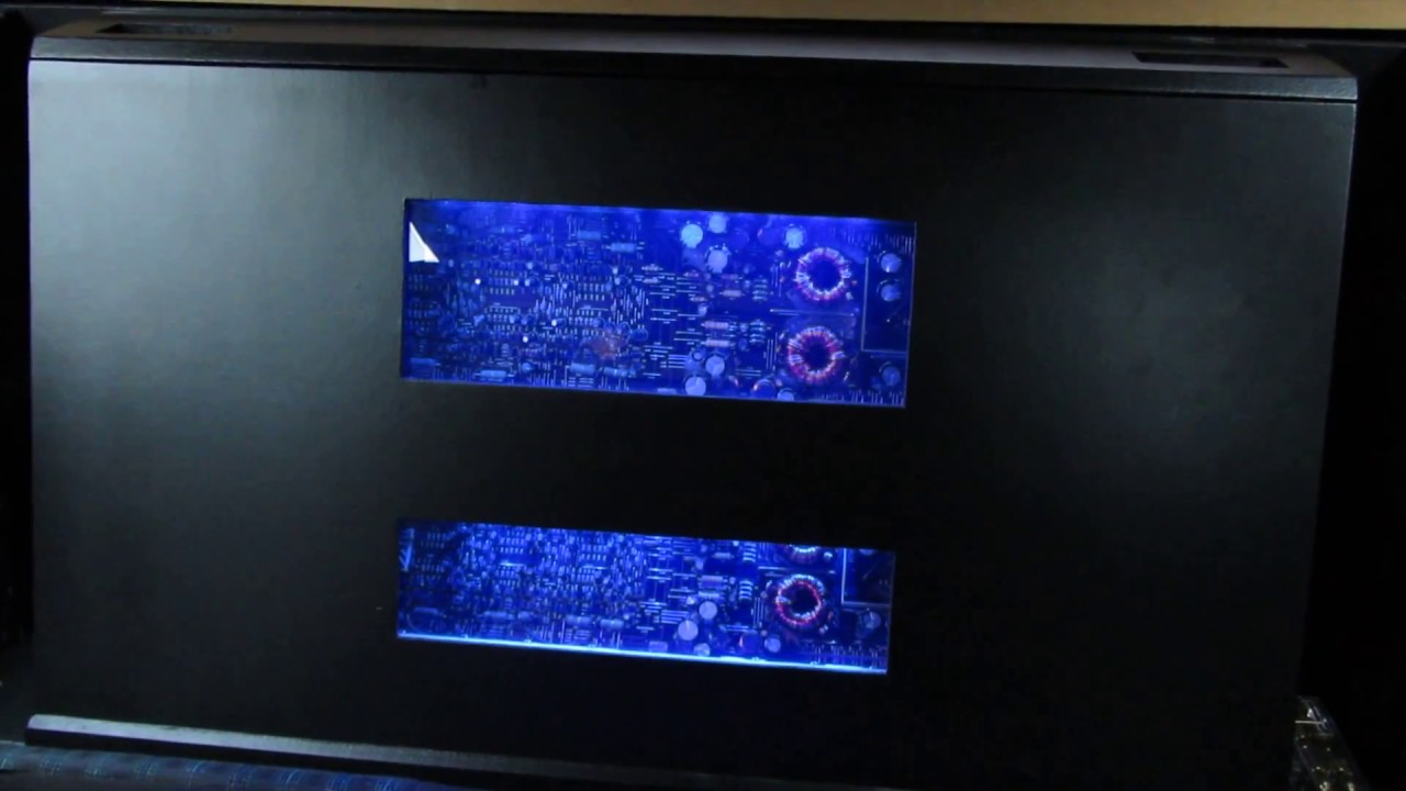 Amp Rack LED Light Air Coolers Car Audio Amplifiers