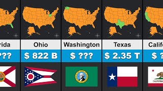 Richest US States Comparison - US States GDP Ranking by inforaa 3,952 views 1 year ago 4 minutes, 4 seconds