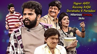 Hyper Aadi, Dorababu,Shanti Swaroop & Raising Raju Hilarious Comedy Skits | Jabardasth | ETV Telugu