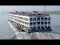 নদীর বুকে জনসমুদ্রের রেকর্ড সংখ্যক যাত্রী নিয়ে ফিরছে | Bangladesh_Biggest Launch | MV Parabat_11 HD