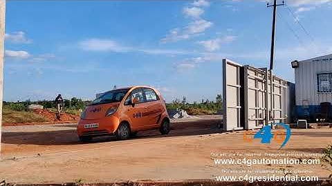 Telescopic Sliding Gate Two Leaves | Two Leaves Telescopic Sliding Gate Automation System in India