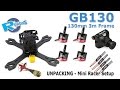 GB130 3mm Full Carbon Fiber Reptile KIT, Unpacking - (Emax RS1306 4000kv)