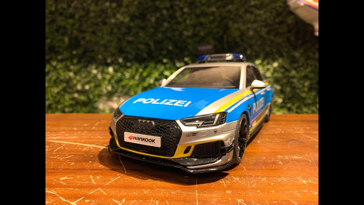 1/18 GT Spirit ABT Audi RS4 R Avant Police Car GT817 - YouTube