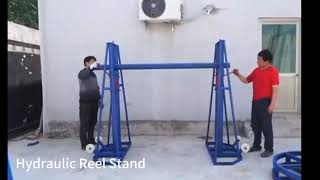 hydraulic reel stand