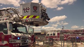 40 SAFD crews battle blaze at trucking repair shop