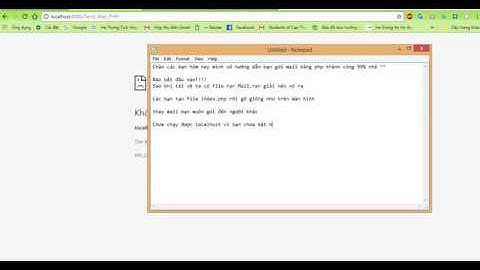 #1 Gửi Mail Bằng PHP nhanh gọn hiệu quả và thành công ( Send Mail PHP  8.8.2018 )