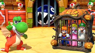 Super Mario Party All Minigames Battle! Yoshi Vs Mario Vs Peach Vs Luigi
