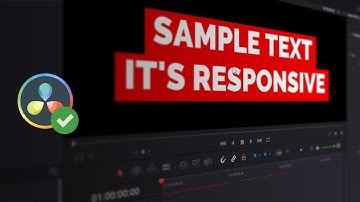 AUTO SCALE TEXT BOX (Responsive Design) - DaVinci Resolve 16 Tutorial