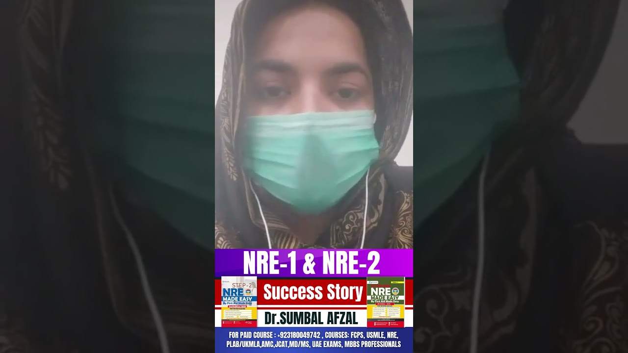 NRE-1 & NRE-2 Success Story of Dr Sumbal Afzal | FAME Platform #pmdc #Nre #fmgs