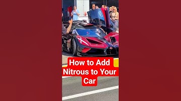 How to Add Nitrous oxide to Your Car #shorts #viralvideo #trending #automobile #neatery #today #new