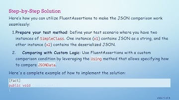 Mastering FluentAssertions for Object Graph Comparison with JSON Data