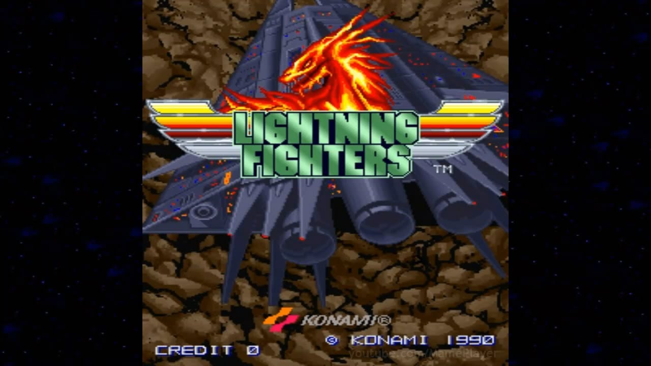 Lightning Fighters 1990 Konami Mame Retro Arcade Games Youtube