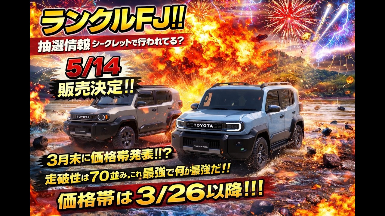 Land Cruiser FJ!! Lottery information. Is it being held secretly