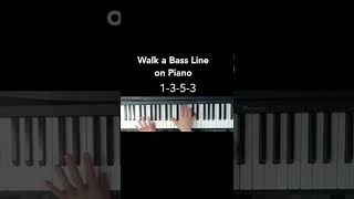 Download Lagu Walk a bass line on piano - easy jazz piano lesson! MP3