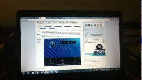 Arnova 7 G2 Android 3.2 lookalike firmware ( tutorial ).wmv