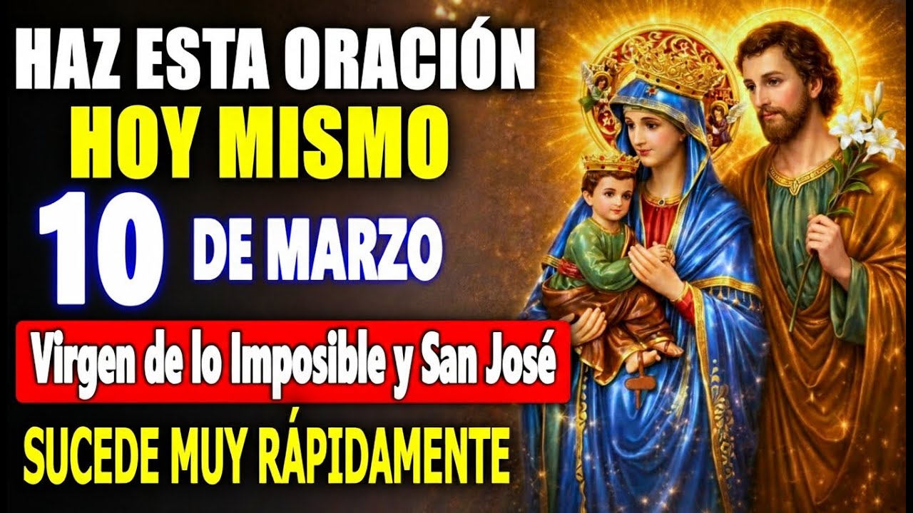 🌹 Haz esta Oración a la Virgen de lo Imposible y San José para Casos Desesperados y Urgentes