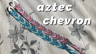 aztec chevron bracelet tutorial! (beginner)