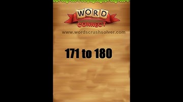 Word Connect Level 171 172 173 174 175 176 177 178 179 180