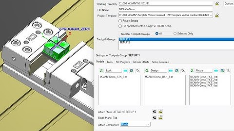 Mastercam : Utilisation de MCAMV (Mastercam to Vericut)