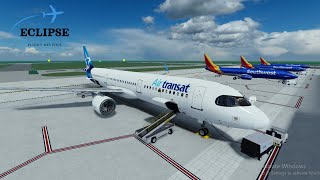 VIRTUAL FLIGHT | Air Transat (First Class) | Long Beach - Windsor | Airbus A321neo Wealth