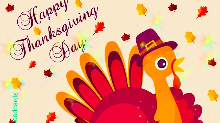 Thanksgiving greetings video message ecard