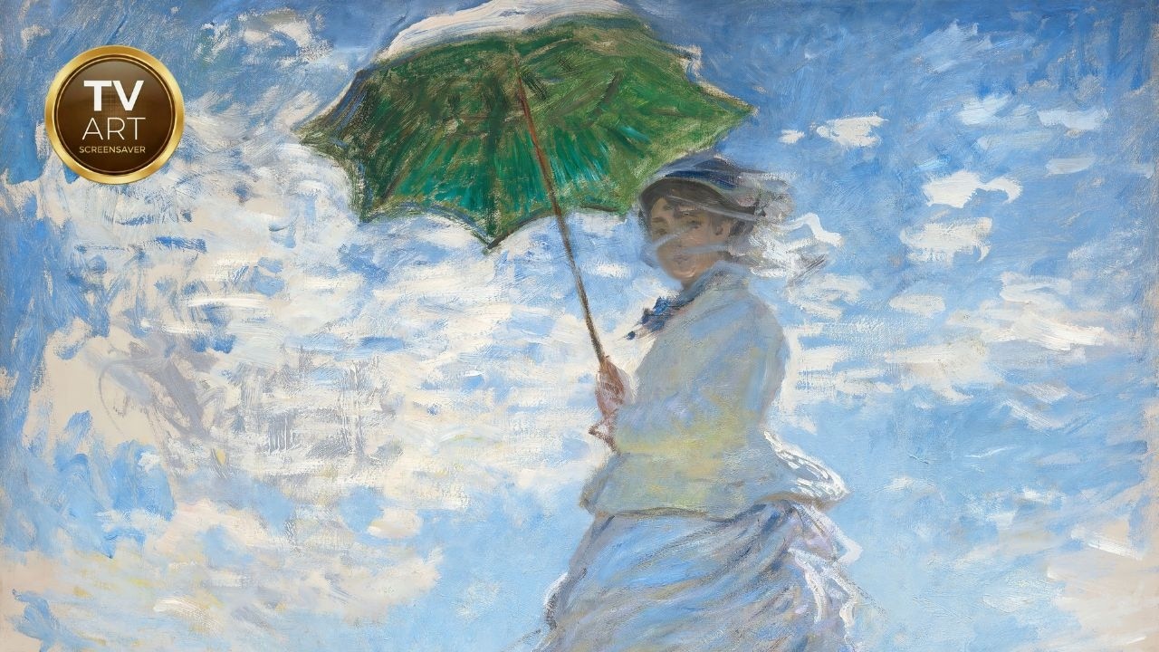 Claude Monet, Woman with a Parasol - 2 Hour Screensaver