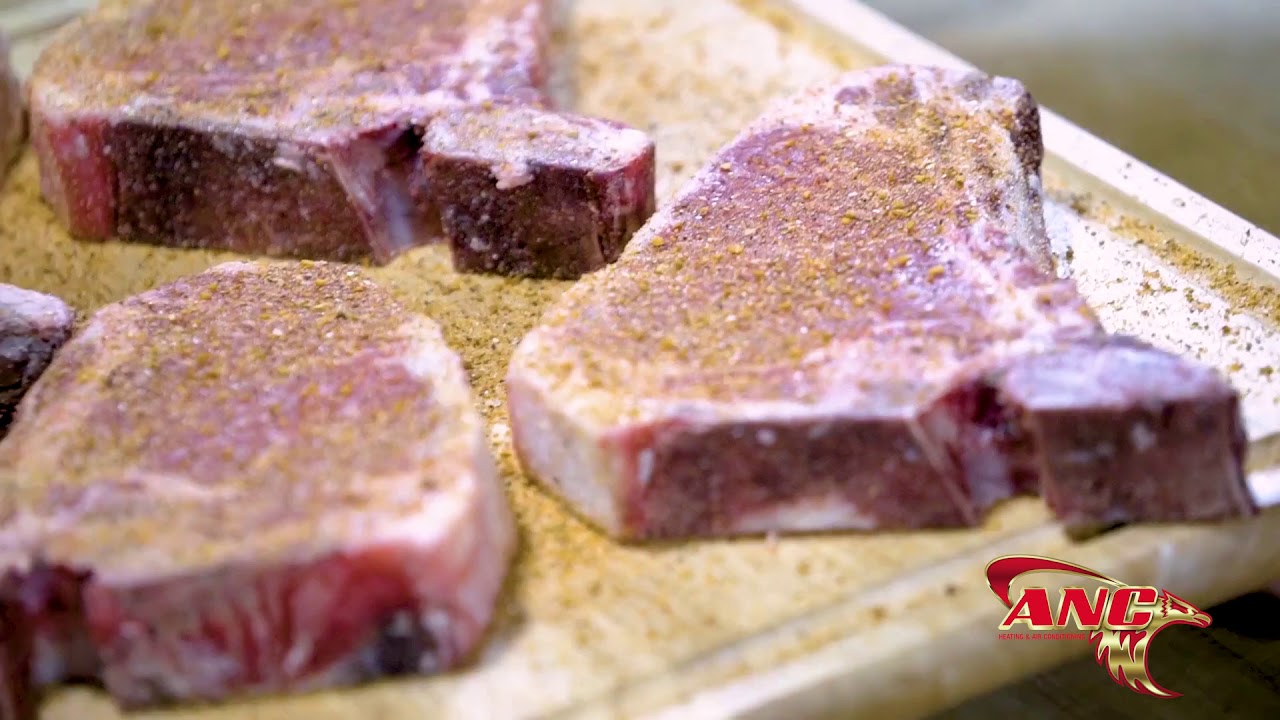 ANC - Smoked T-Bone Steaks - YouTube