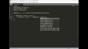 PHP ve MySQL 1 : PHP veri tabanı bağlantısı oluşturma