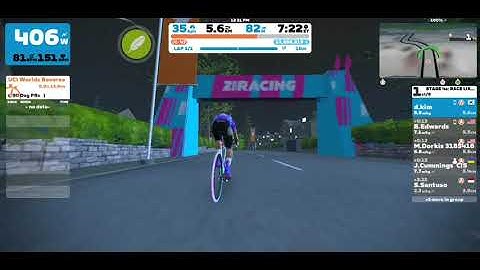 HL1LLQ  아재의 ZWIFT .STAGE 4a:RACE LIKE A CHAMP-Queens Highway.