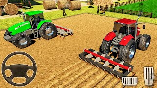 Real Farming Tractor Simulator 2021 - Wheat Plowing & Harvesting Field - Android Gameplay screenshot 2