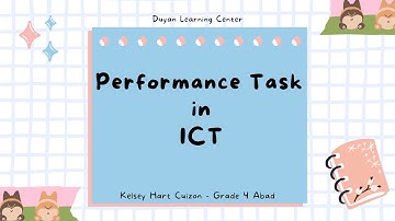 ICT  - Q3 Performance Task