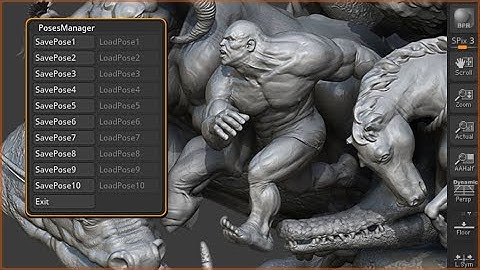 Poses Manager - ZBrush Plugin