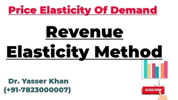 Price Elasticity Of Demand | Revenue Elasticity Method | Methods To Measure Elasticity Of Demand