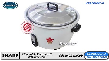 Nồi cơm điện Sharp nắp rời KSH 777V - www.timemart.vn
