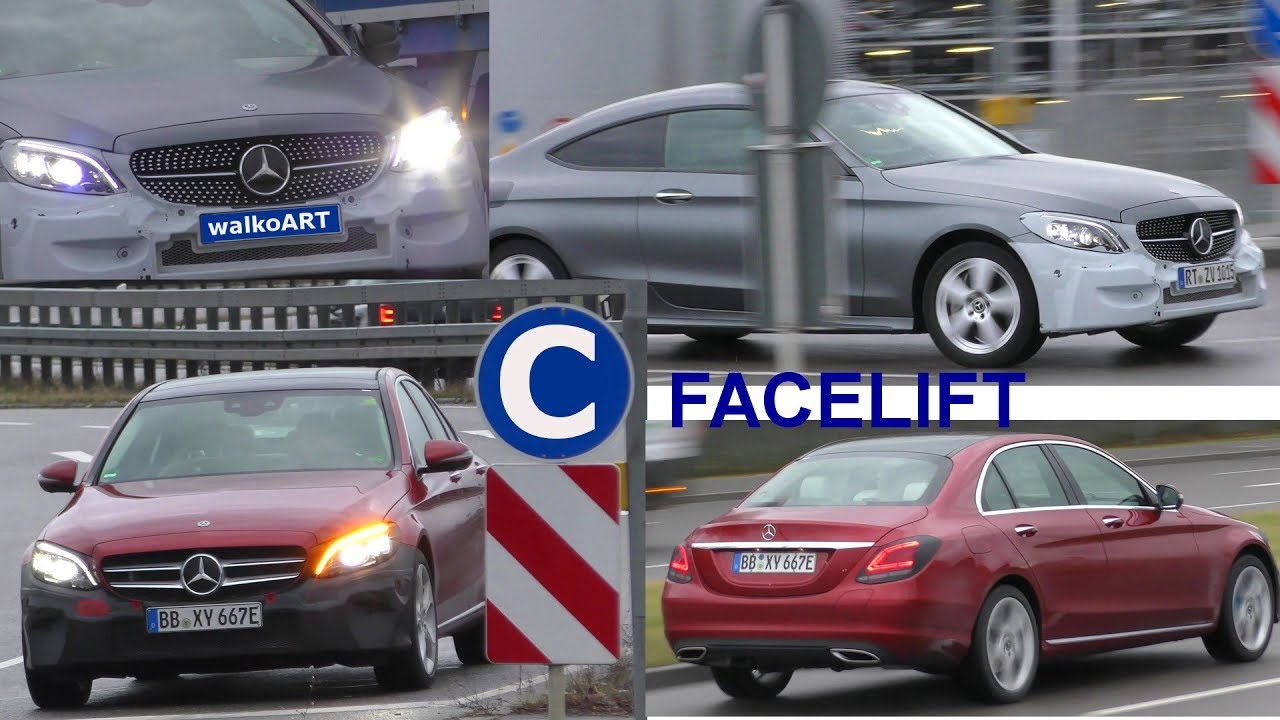 Mercedes Erlkonig C Klasse C Class C5 W5 Facelift Coupe Limousine Sedan 4k Spy Video Youtube