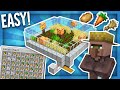 The Easiest Fully Automatic Minecraft Villager Crop Farm 1.16+