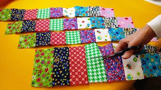 ✅Amazing Idea with Colorful Scraps | Creative and easy sewing